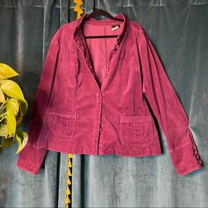 Plum Suede Peacoat